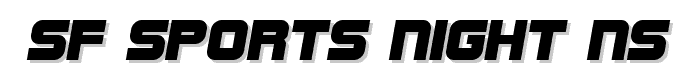SF Sports Night NS font